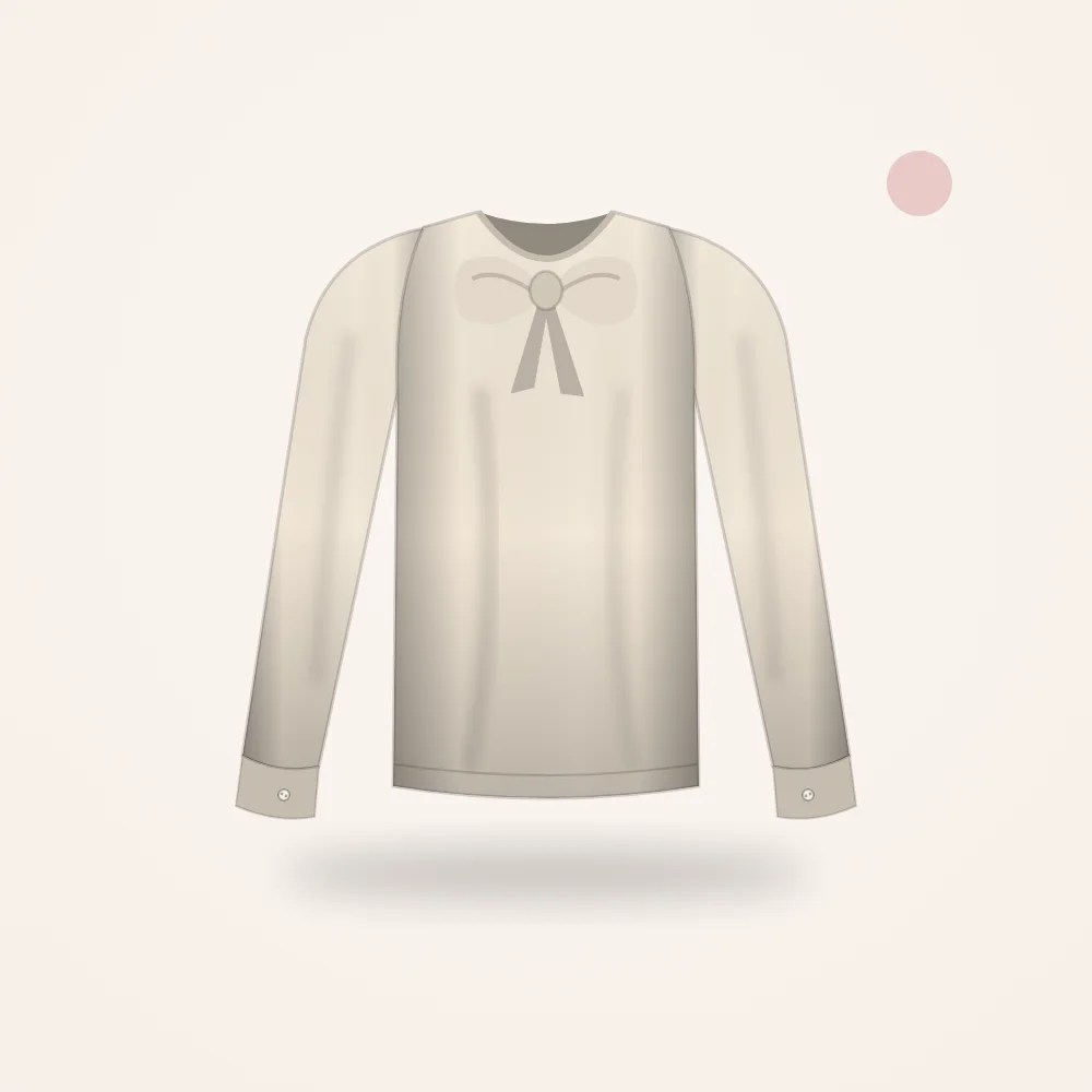 Camicia in Seta con Fiocco