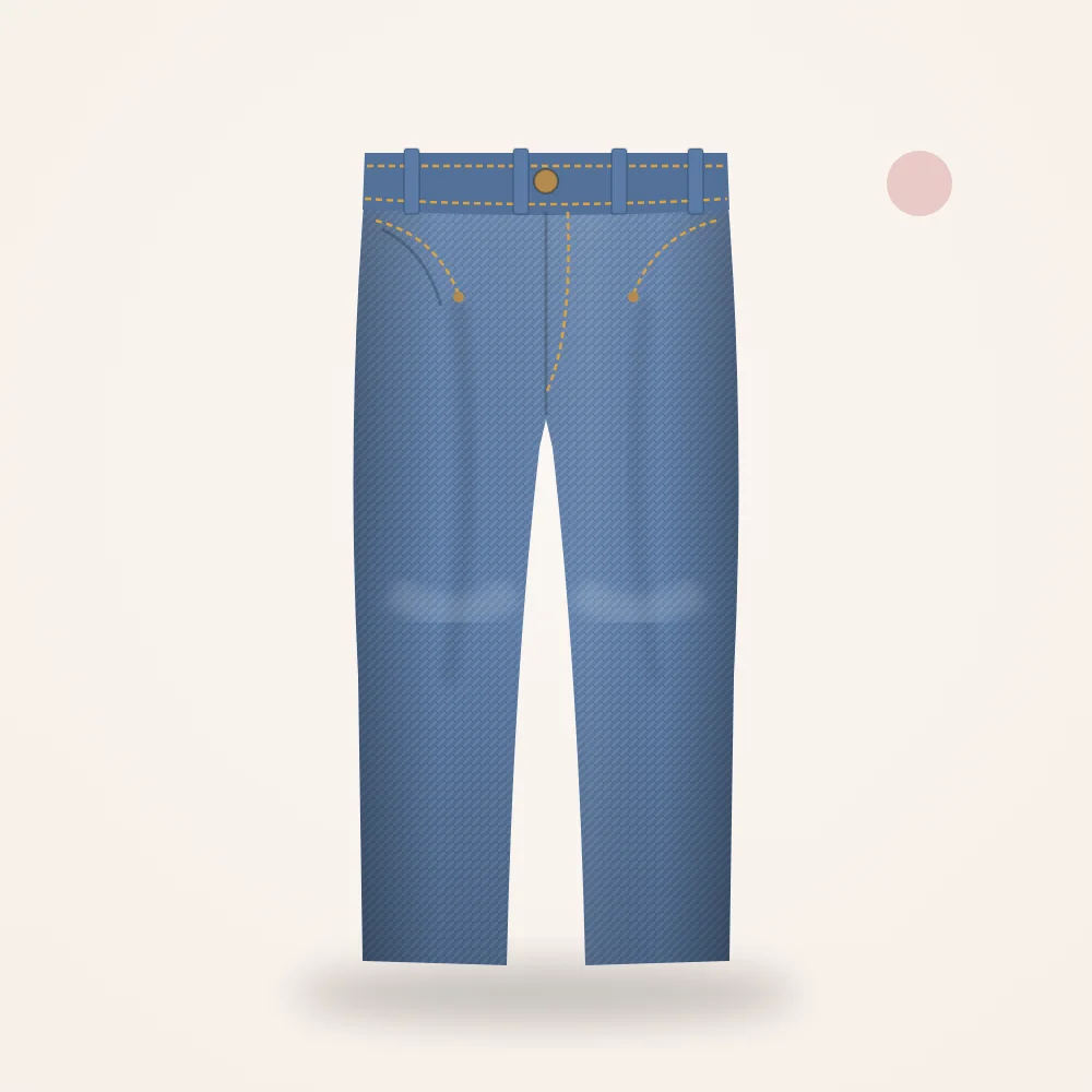 Jeans Dritti Vita Alta
