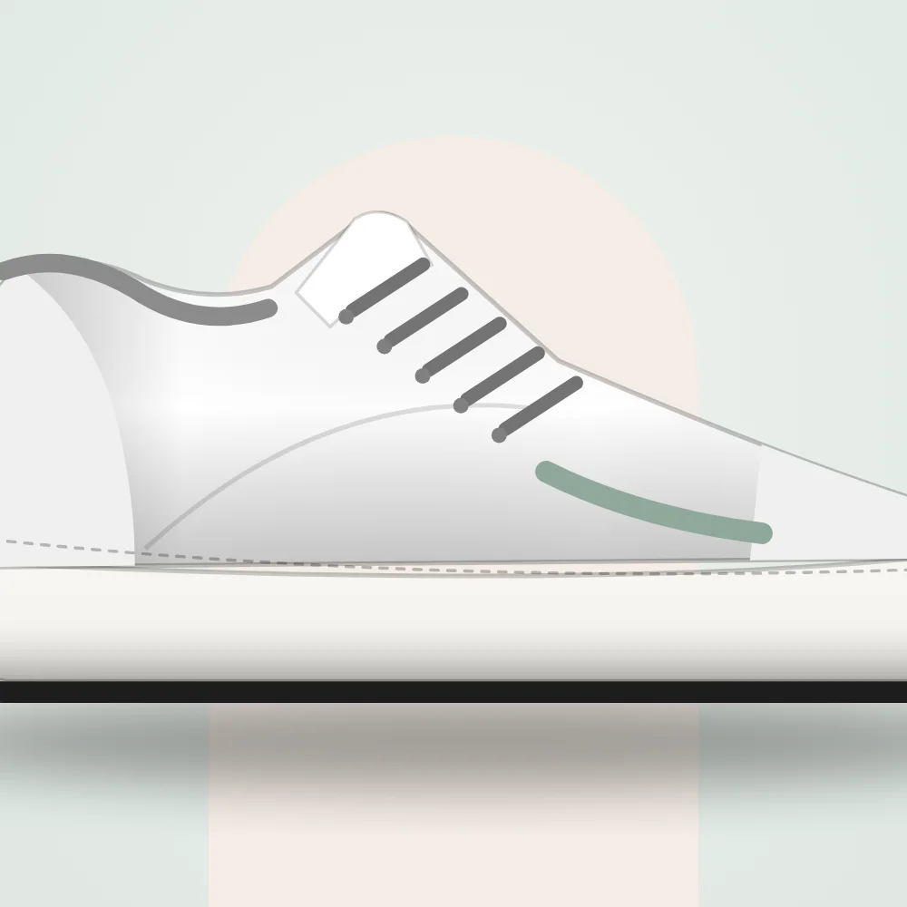 Sneakers in Pelle Bianca